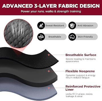 BAGAIL Ankle Wrist Weights for Women & Men, One Pair of 1/2/4/6/8/10 LBS Wearable Leg Arm Weights with Sleek Design & Secure Fit for Walking, Running, Pilates, Home Fitness & Physical Therapy