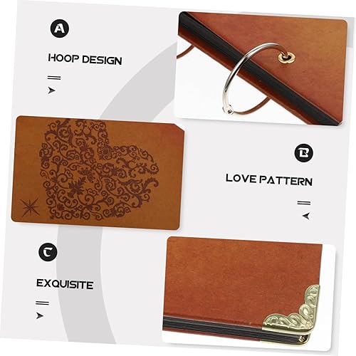 Miniatura 8 de ABOOFAN 1pc 30 Álbum de Fotos Libro de Visitas Conmemorativo Libro de Fotos de Gran Capacidad Libro de Diy Álbum de Invitados de Boda Libros de