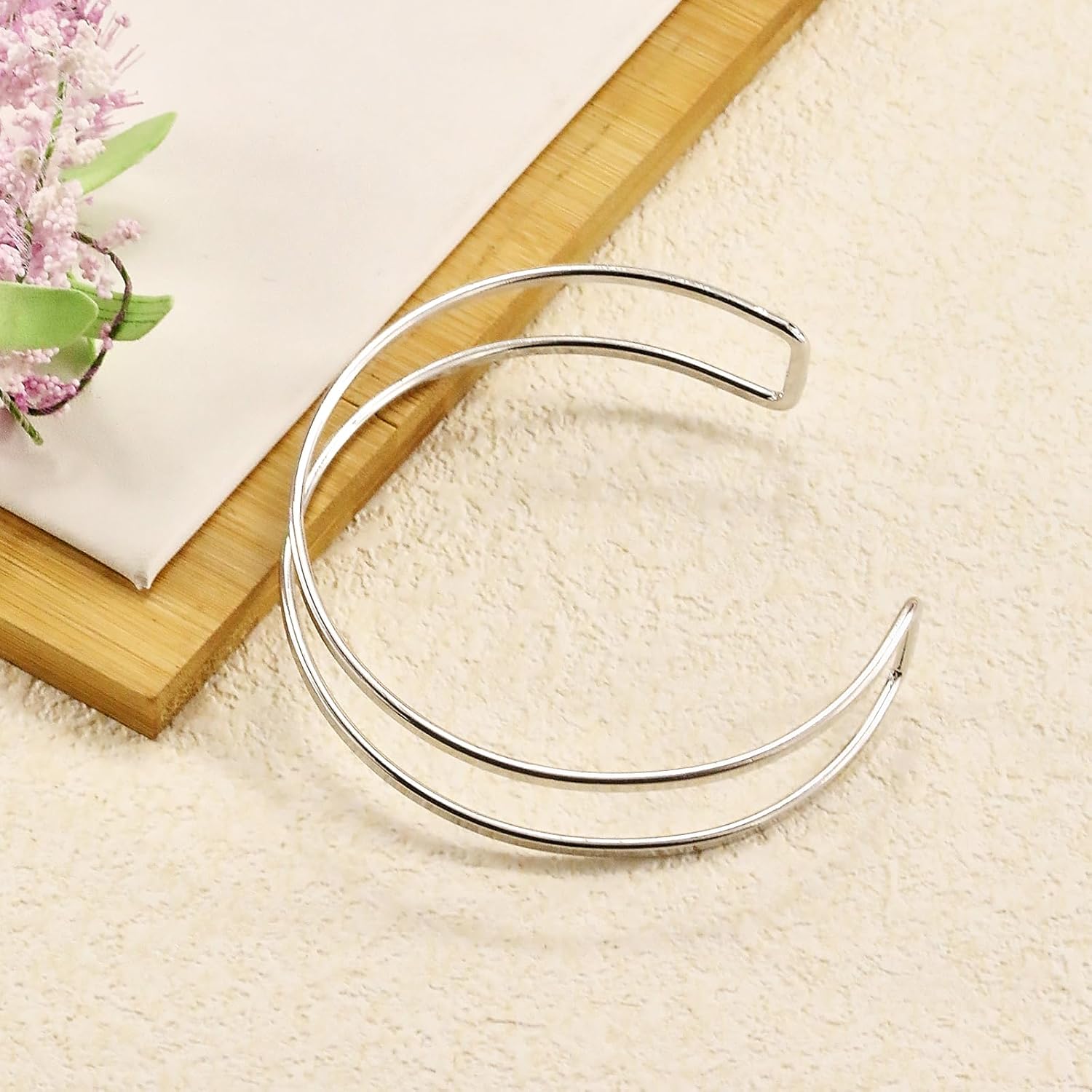 INENIMARTJ Gold Arm Cuff Upper Arm Bracelet Minimalist Armband Cuffs Bangle Bracelets Arm Cuff Jewelry for Women Summer Beach Accessories - Image 4