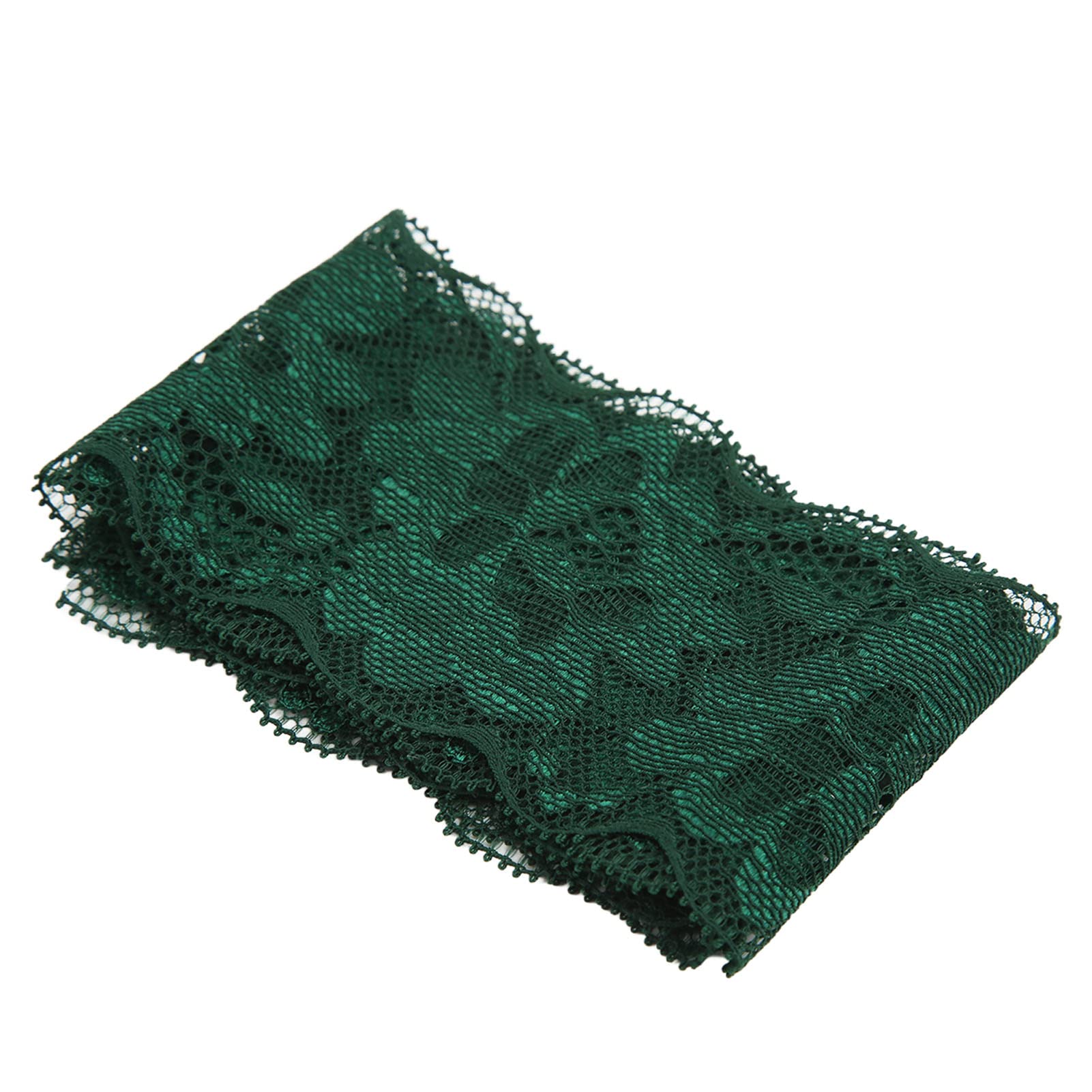 GXTIZAS Nastro Di Pizzo Elastico Verde Vintage - 2,5 Cm X 28 Metri, Motivo Floreale Per Craft E Confezioni Regalo
