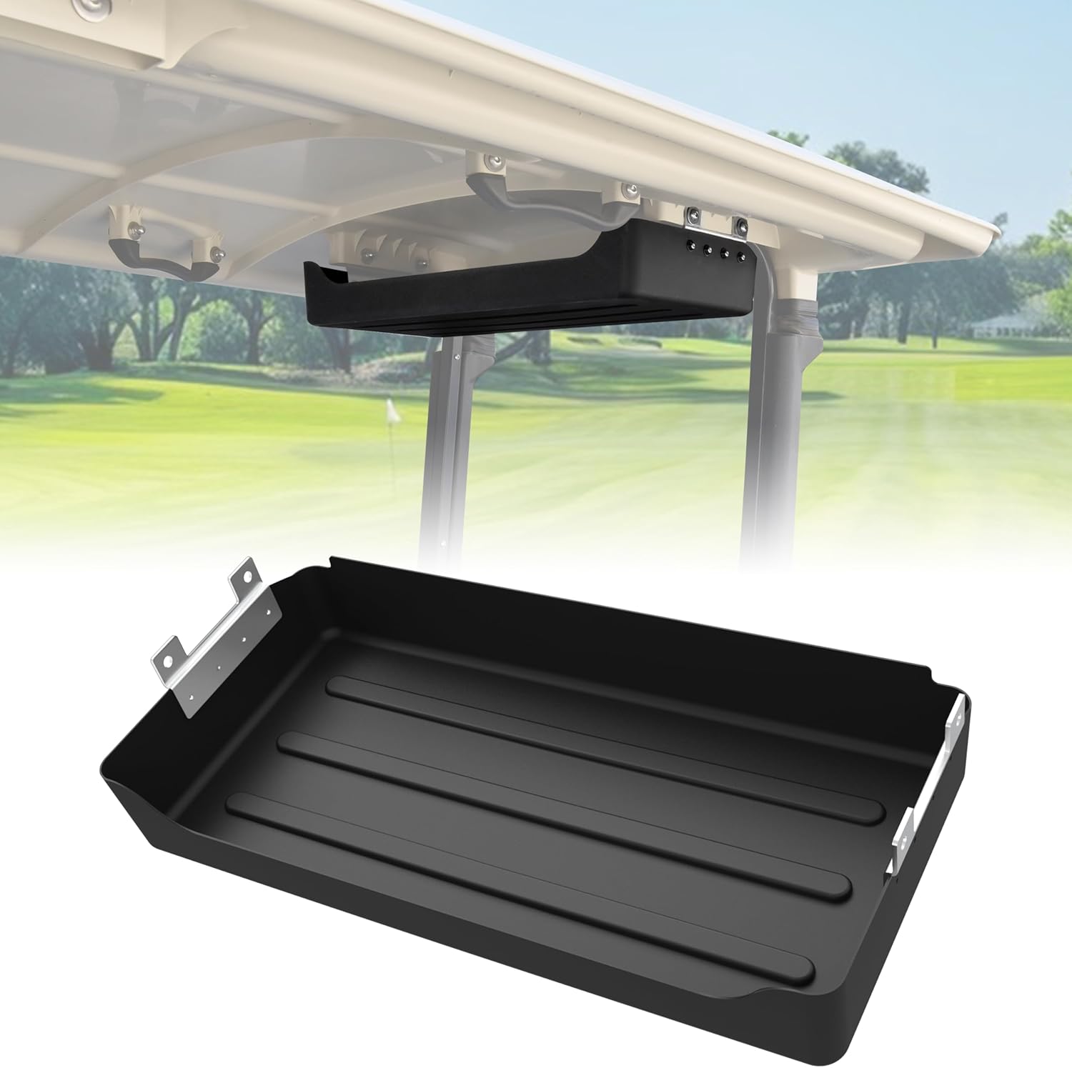 SAUTVS Rear Overhead Storage Tray for Yamaha Drive2 G29 Golf Cart Accessories, Roof Rear Storage Box Ceiling Organizer Tray Compatible with Yamaha Drive2 G29 Standard Factory Golf Cart