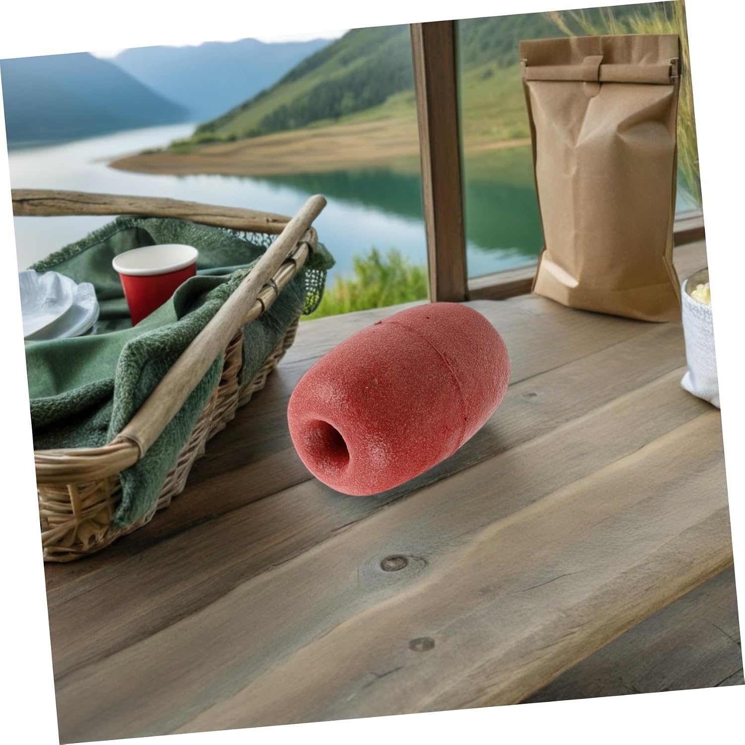 8pcs PVC Foam Fishing Marker Buoy with Hydrodynamic Structure and Stable Buoyancy for Crab Traps and Dock Lines, Lightweight Red Rope Float for Crayfish Float Operations