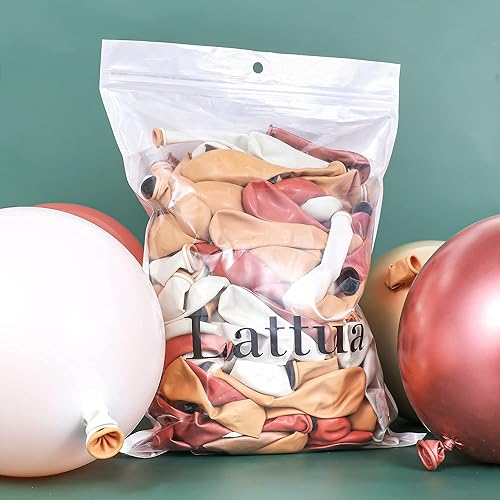 Miniatura 7 de Kit de guirnalda de arco de globos para manualidades, 147 globos de doble relleno, color crema, melocotón, cromado, oro rosa, para cumpleaños, baby