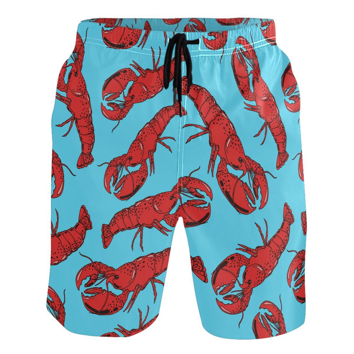 Shark Hawaiian Summer Men's Shorts Classic Fit Swim Trunks Beach Swimwear ¡­-image-2