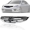 Front Grille Grill Assembly With Chrome Shell Molding Compatible With 2010 2011 2012 Nissan Altima SEDAN & 2010-2011 Hybrid 62070ZX00A NI1200236