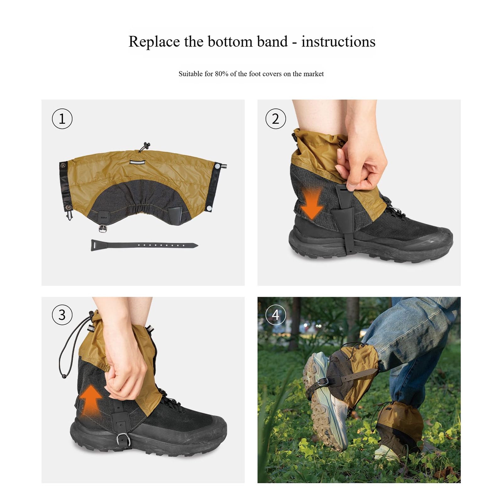 Mehrzweck Allwetter Oxfords Stoff Für Camping Wanderzubehör Doppellagiger Winddichter Schuhüberzug