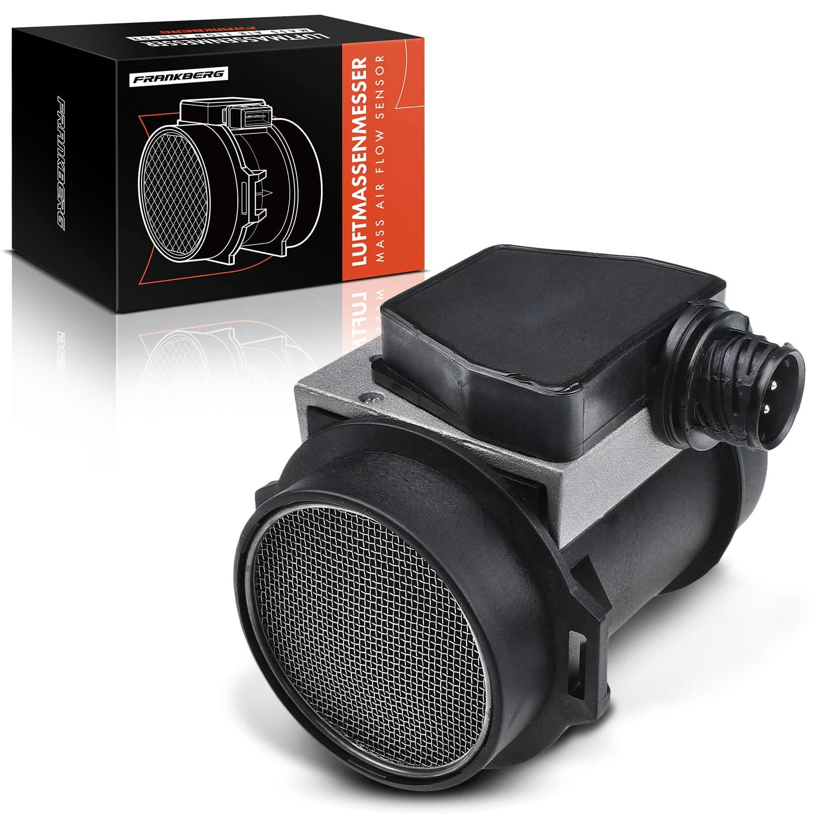 Frankberg Medidor de masa de aire 13621722489 | Compatible con: Serie 3 E36, Serie 5 E34, Serie 5 Touring E34, Serie 3 Coupé E36