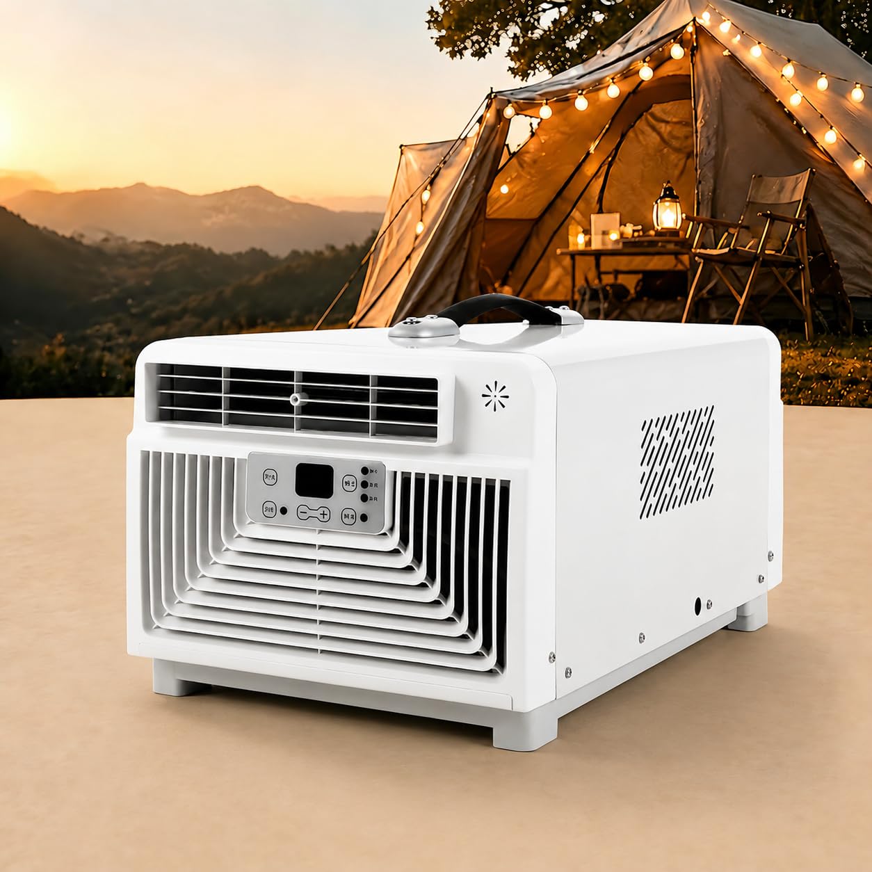 KPOUYYDS 3400 BTU Portable Air Conditioner, 4-in-1 AC Unit Cools 107 Sq.Ft, Quiet Air Conditioner with Dehumidifier & Fan, LED Display, Remote, 12H Timer, Window Kit for Bedroom Office Dorm