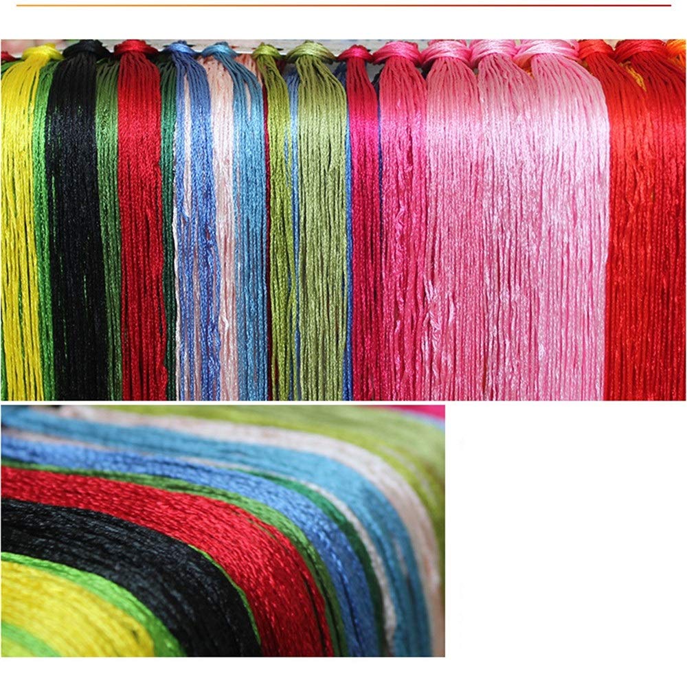 Punto De Cruz DIY imprimió el patrón de Puntada de Seda de Hilo de Seda de algodón inacabado Conjuntos de Bordado Completo (Color : Silk Thread, Size : 11CT)