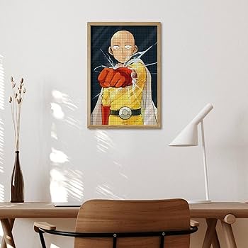 ワンパンマン　3D 立体画　アート　絵画 Amazon | ワンパンマン One Punch Man5Dダイヤモンドアート