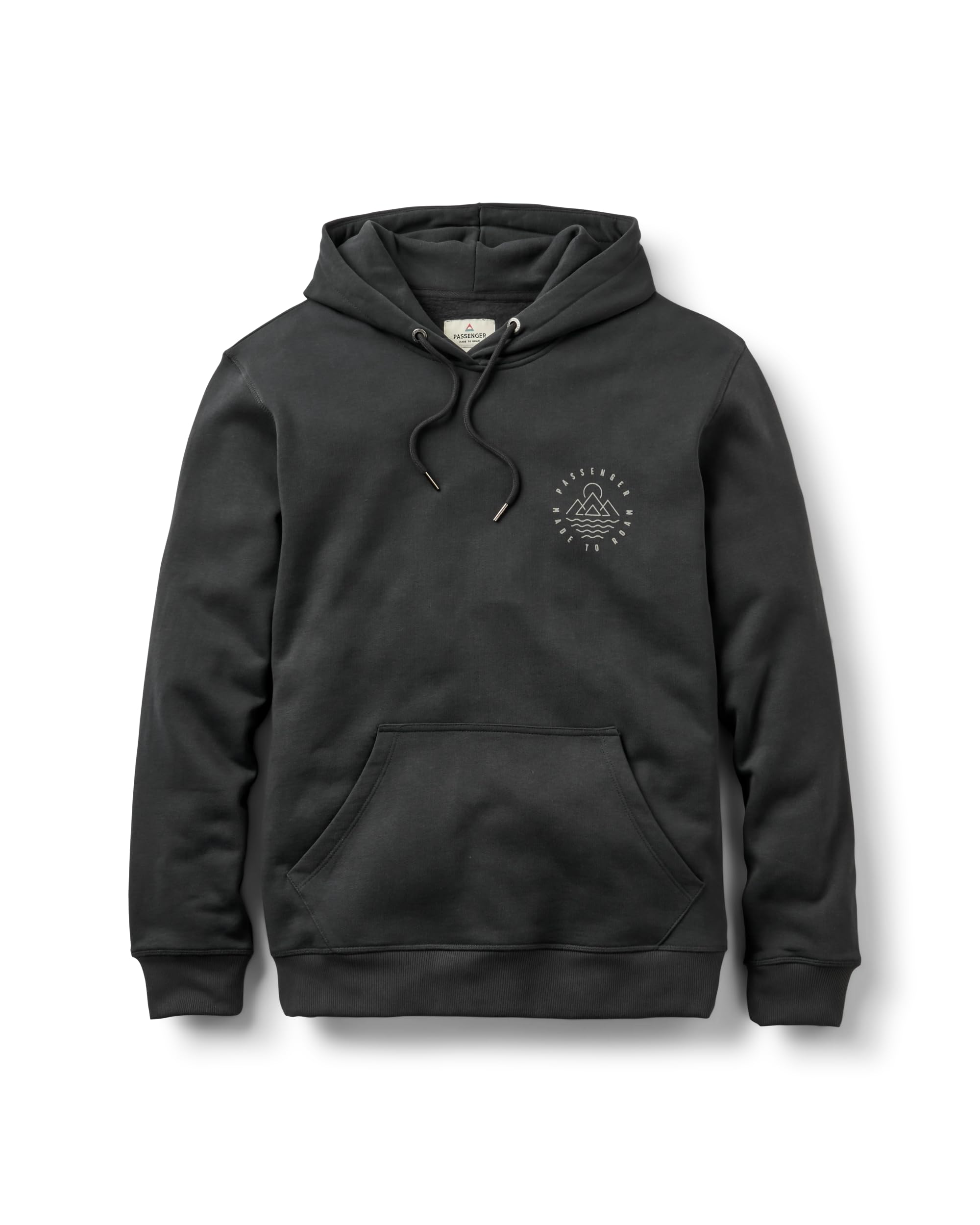 Passenger Men's Black 2.0 Escapism Recycled Cotton Hoodie (Uk, Alpha, Xxl, Regular, Regular, )