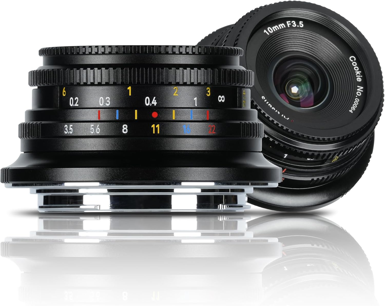 7artisans MF10mm F3.5 Wide-Angle Fixed Focus Pancake Lens APS-C Lens Mirrorless Cameras, Compatible for Fujifilm Fuji X-H/T/T30/S/E/A Series Fuji X-E2 Fuji X-T2