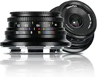 7artisans Lente panqueca de foco fixo grande angular MF F3.5 de 10 mm, lentes APS-C, câmeras sem espelho, compatível com Olympus e Panasonic MFT M4/3 Mount, GH/G9/GX/GF/BGH Series