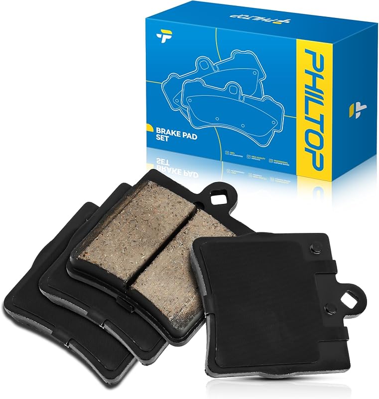 Pastilhas de freio traseiras cerâmicas PHILTOP para Mercedes-Benz SLK300 2009–2011 – Jogo com 4 unidades