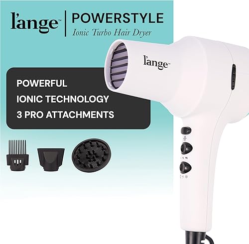 Miniatura 2 de L'ANGE HAIR PowerStyle - Secador de pelo iónico Turbo  Secado rápido de 1875 W y peinado de precisión para un aspecto duradero y sin encrespamiento