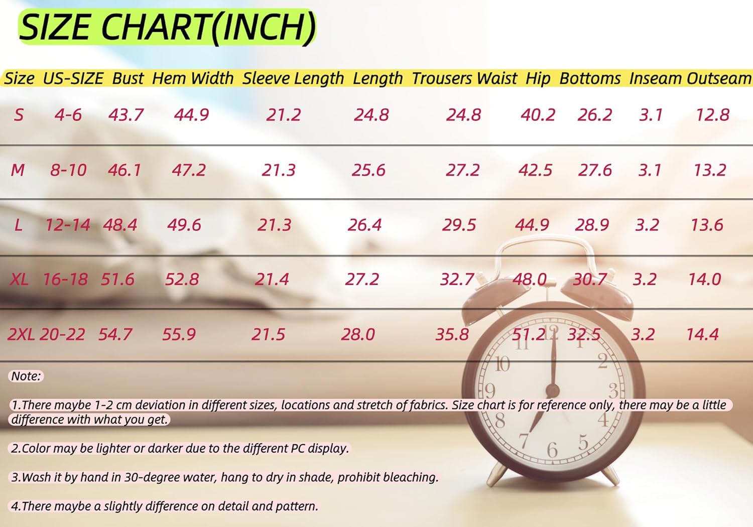 Womens Pajama Sets 2 Piece Pjs Sleepwear Soft Comfy Long Sleeve Top and Shorts Lounge Set Loungewear - Image 4