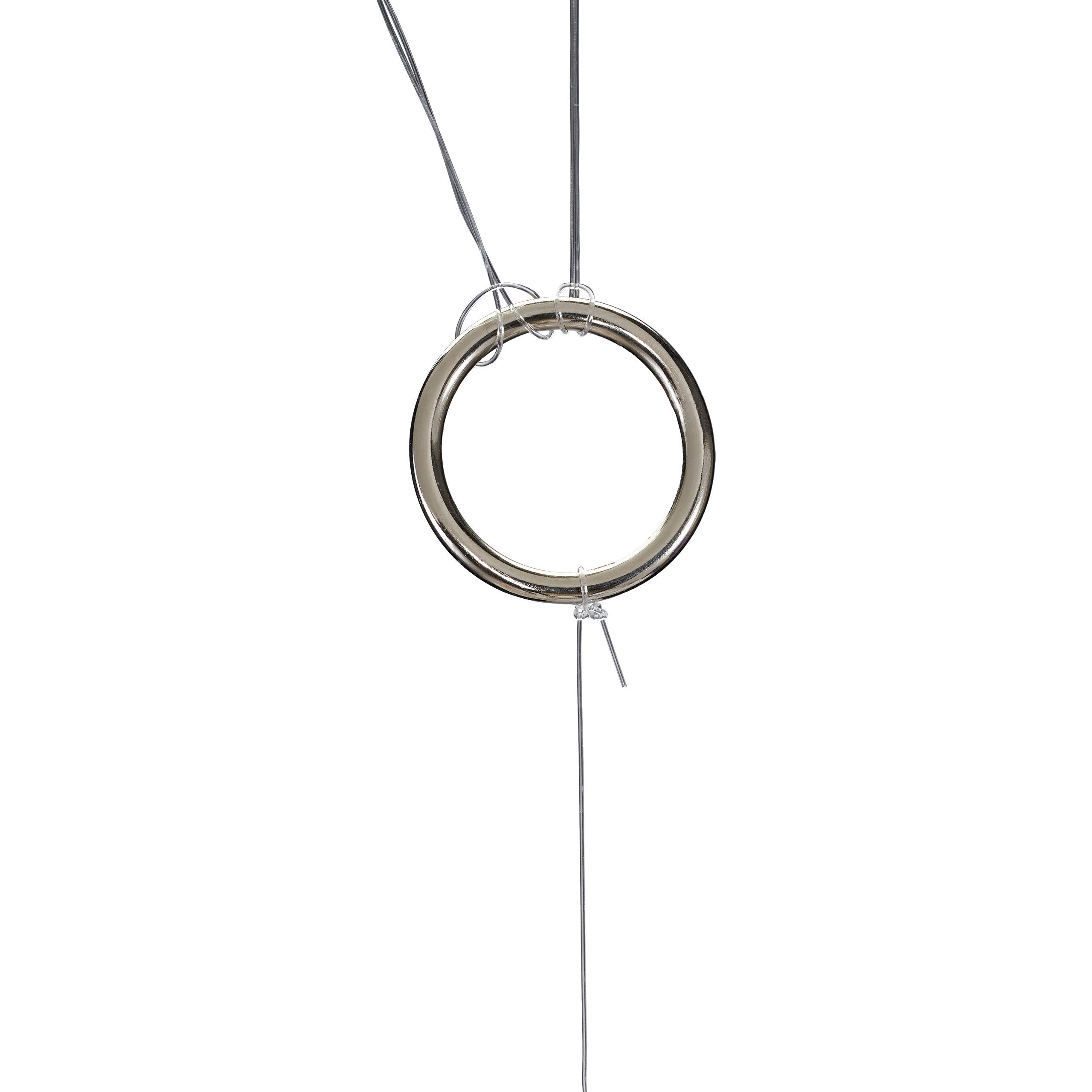relaxdays Ghirlanda Carillon, Set da 4, per Finestra, Balcone, Porta, Tende con Conchiglie, L: 180 cm, Fiori, Turchese