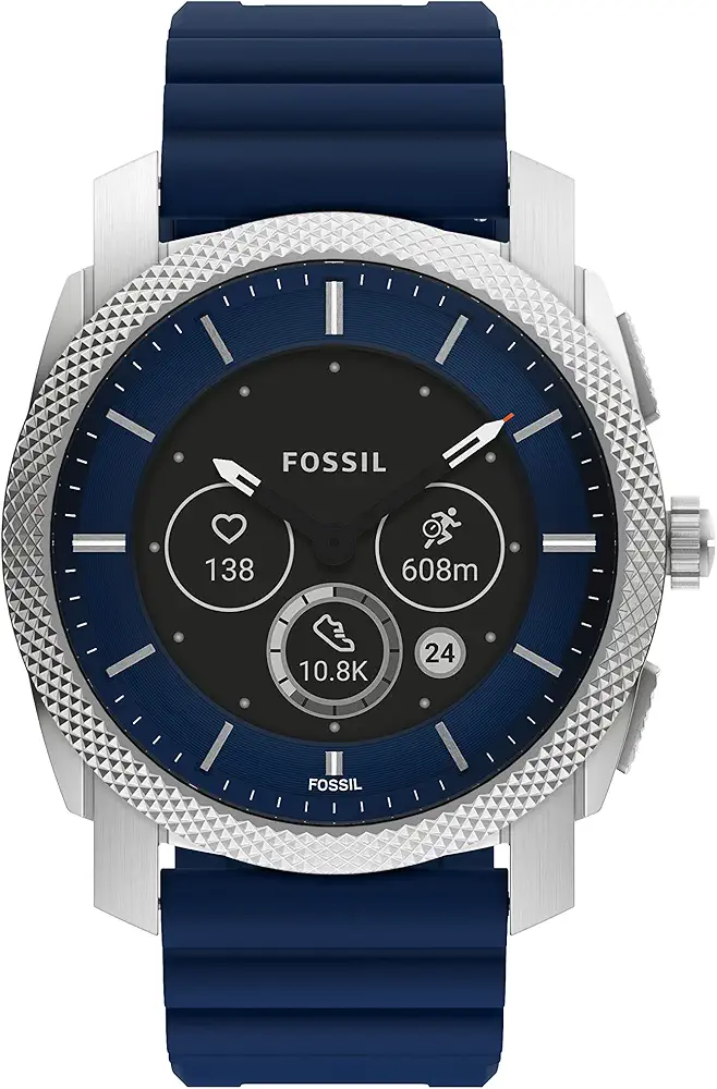 Fossil Machine Gen 6 Hybrid Smartwatch Analog Blue Dial Men's