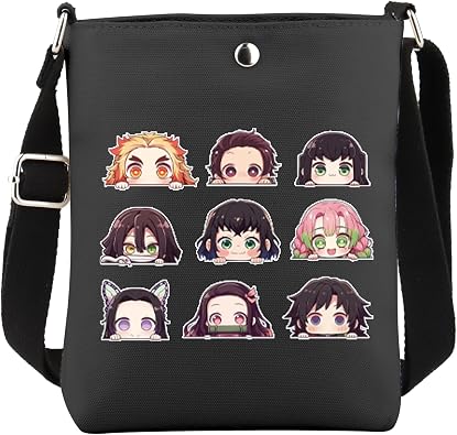 Demon Anime Themed Gift Demon Anime Inspired Crossbody Bag Animes Merch