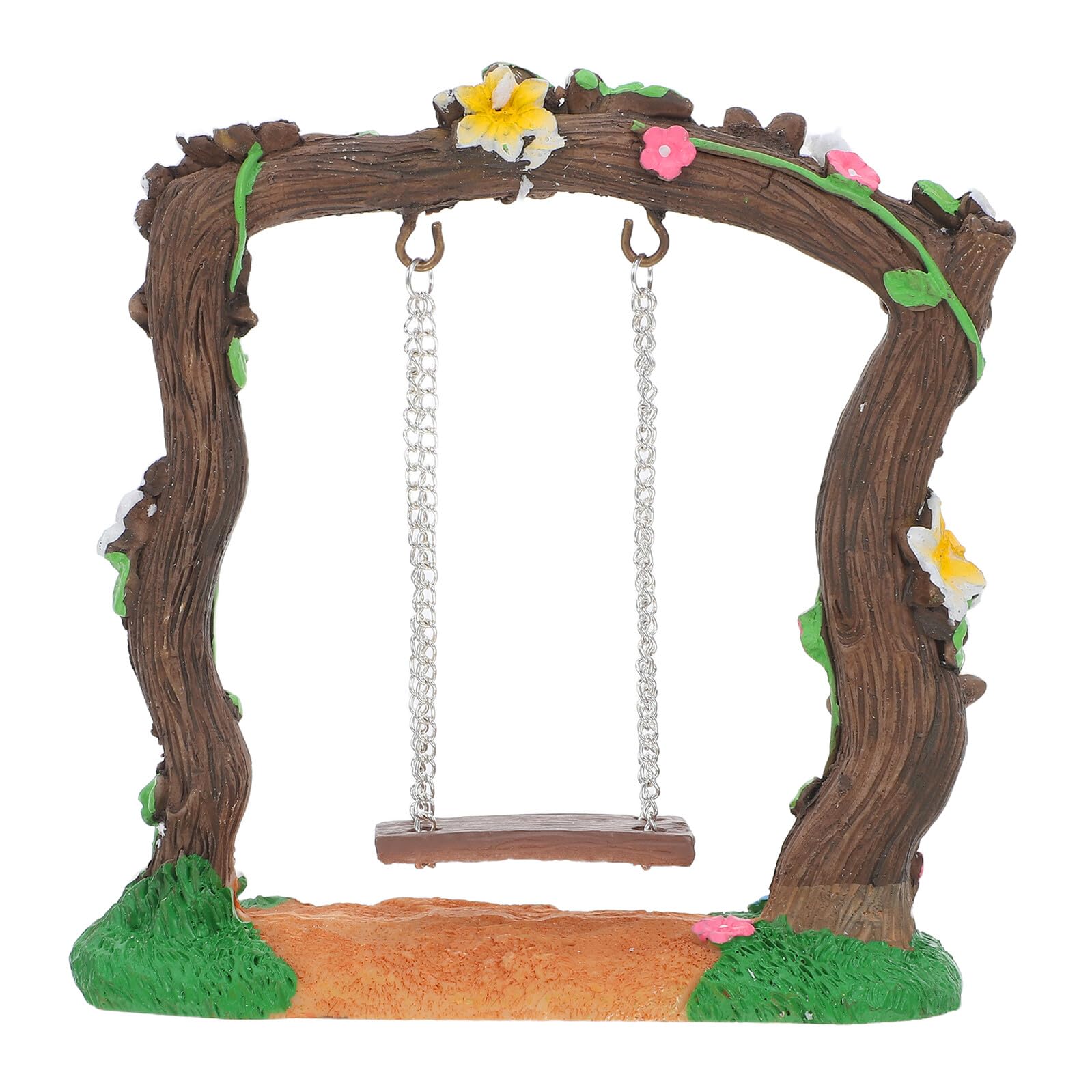 Balançoire miniature jardin féerique pour une décoration extérieure zen de vos pots de fleurs