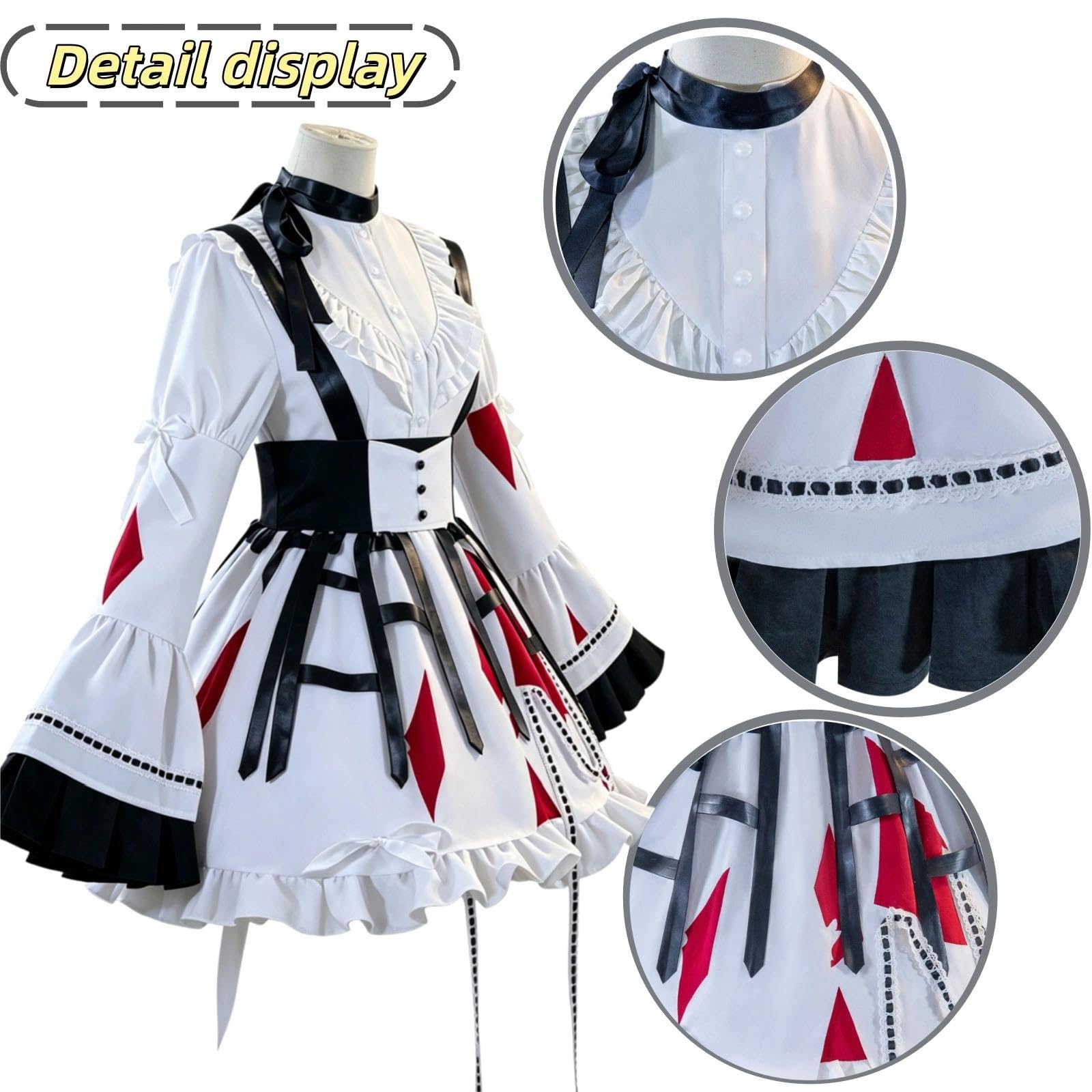 Disfraz de Cosplay de Estilo Uniforme de Banda Juvenil de Anime Akiyama Mizuki, Disfraz de Juego de Roles de Fiesta de Halloween para Comic Con y Evento de Cosplay