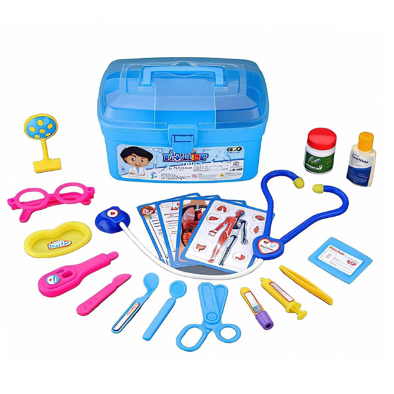 Riya Toys Studio Rts Doctor Kit For Kids, 20 Pieces Pretend Play Educational Toys, Medical With Stethoscope ,Doctor Playset Toddler Boys/Girls/Kids Little World Sets Toys Suitcase (1 Pcs) (B0CQTC4MJD) Amazon Price History, Amazon Price Tracker
