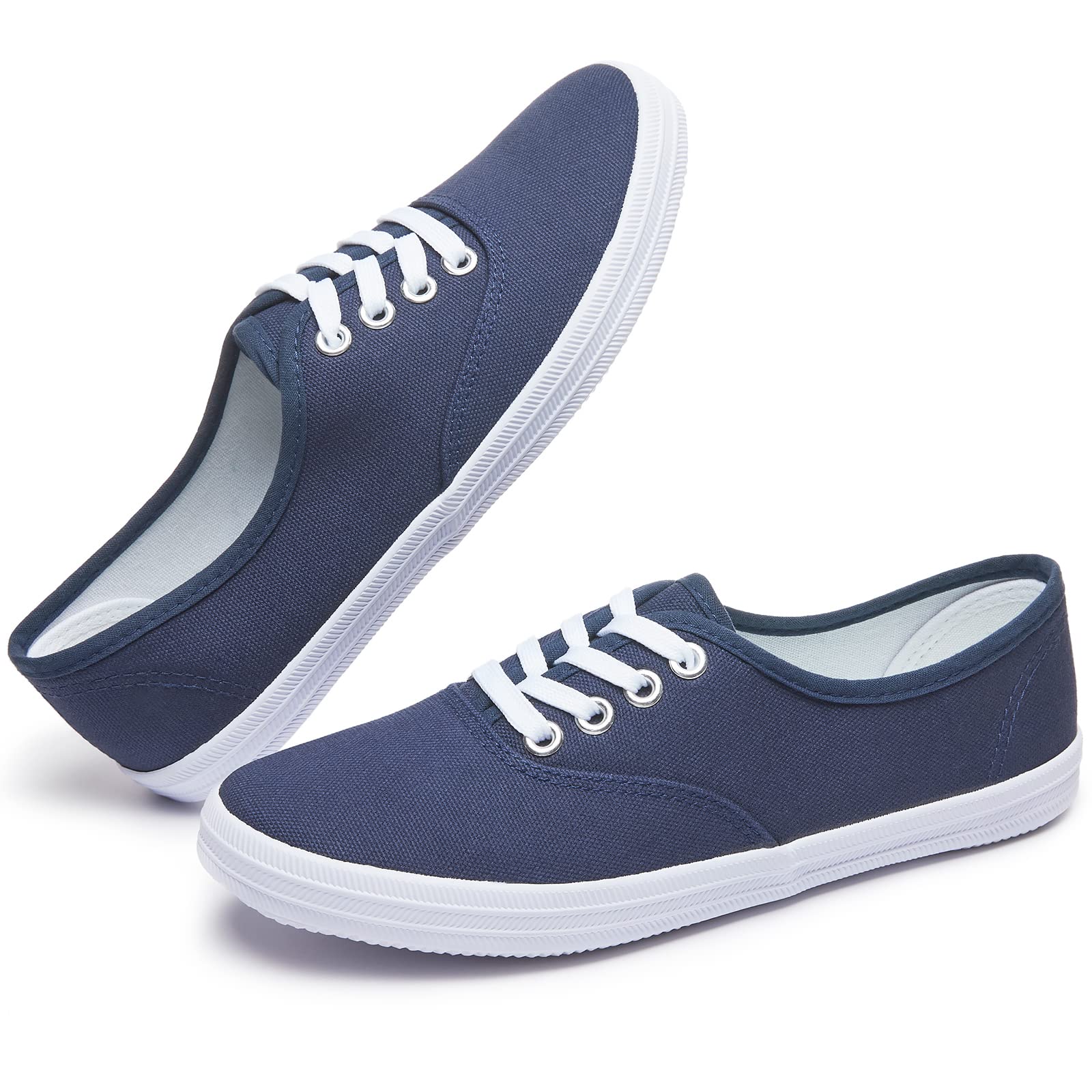 Amazon Canvas Shoes Cool Black Tennis Shoes Tuopinwomens White