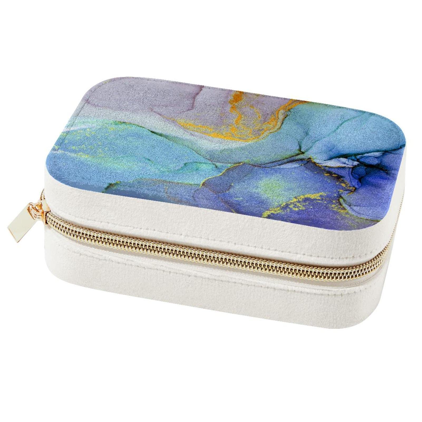 Organiseur bijoux de voyage marbre pour emporter vos colliers en week-end