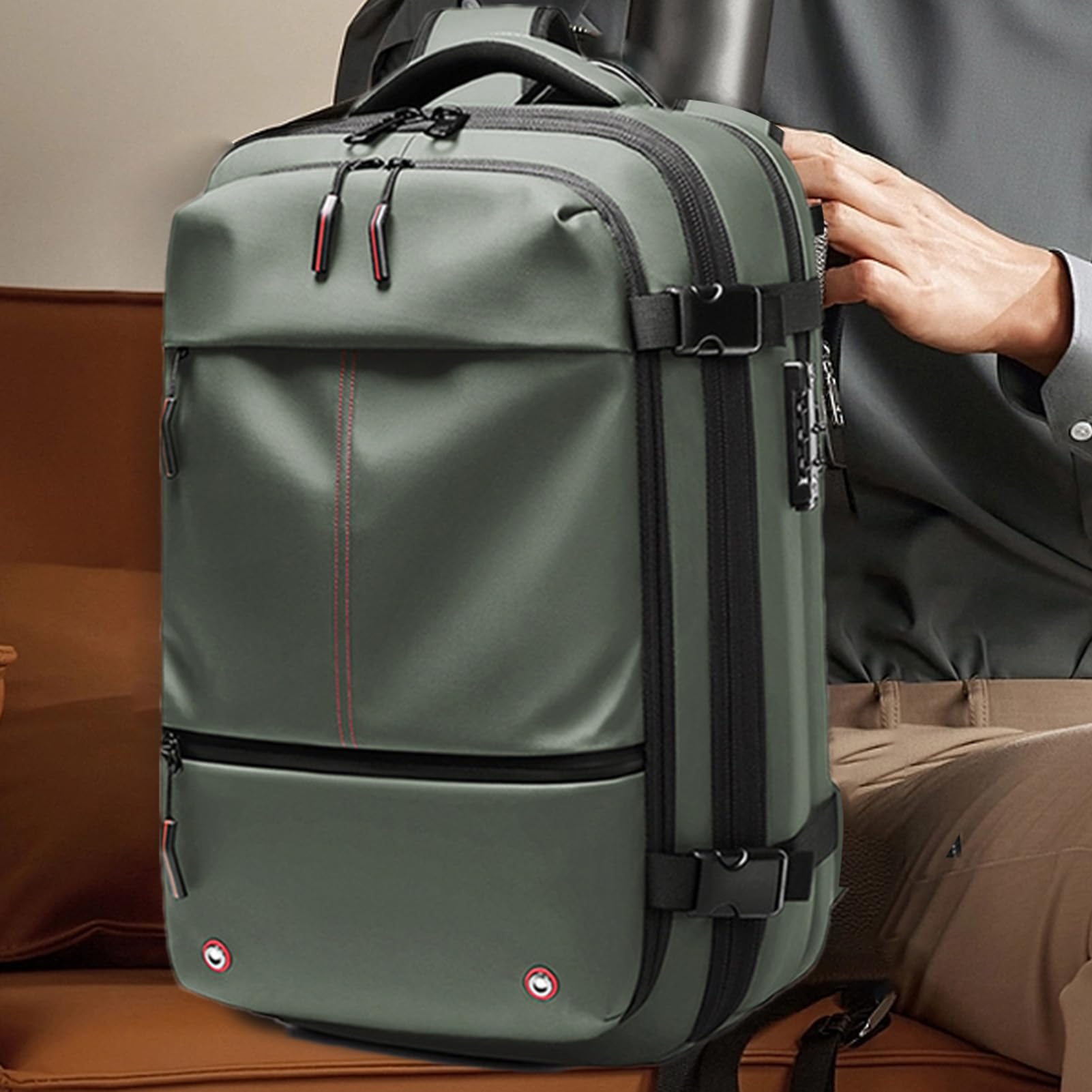 Sac À Dos De Compression Sous Vide, Sac À Dos De Voyage Sous Vide | Antivol Avec Verrouillage Par Mot De Passe, 60 L Extensible - Tissu Oxford, Emballage Sous Vide De Séparation Sèche