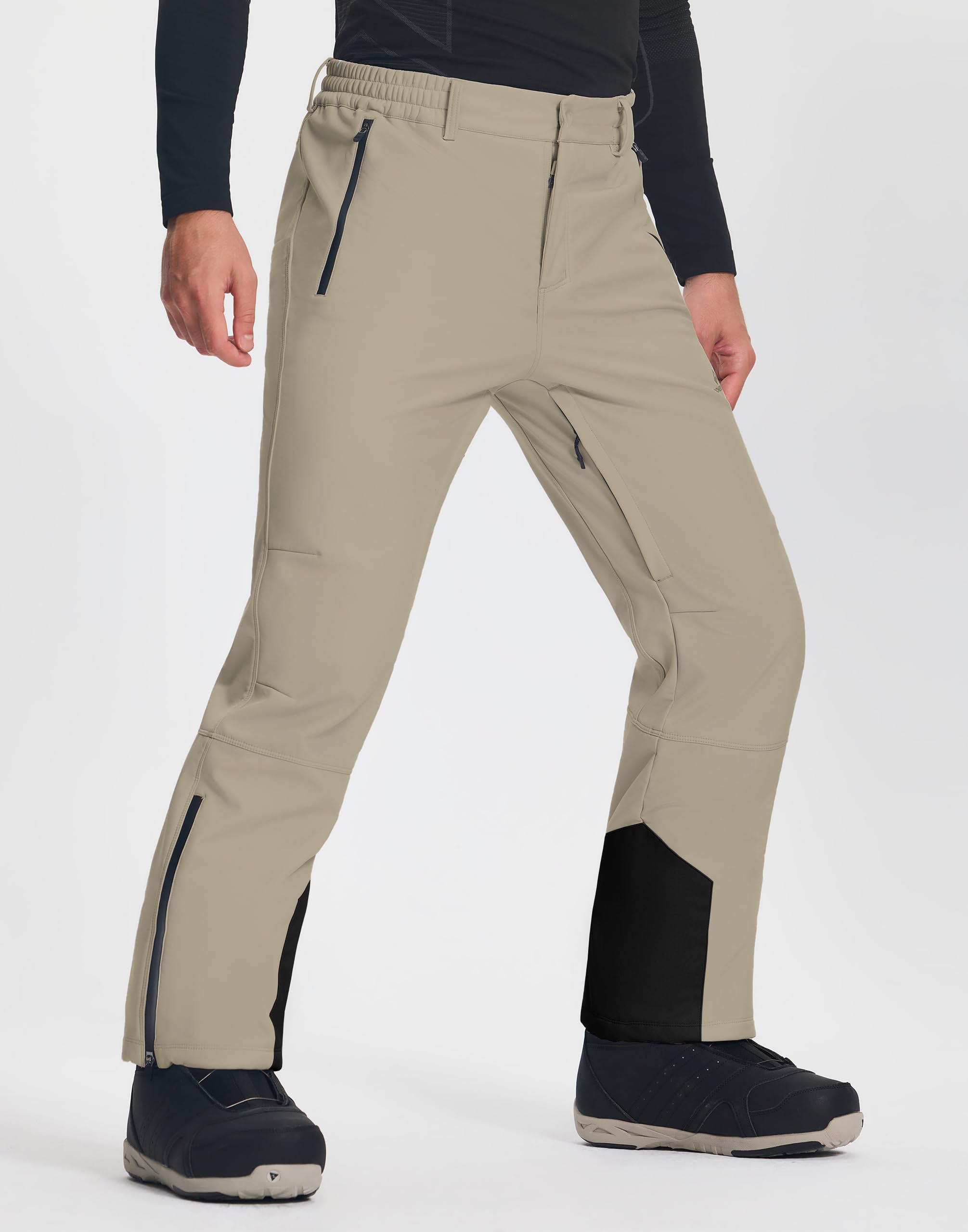 Pioneer Camp Pantalones de esquí para hombre, impermeables, 15000 + mm, H2O, pantalones de snowboard, resistentes al viento, con forro cálido, pantalones de softshell térmicos, pantalones de esquí