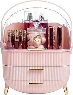 Paris Hilton Makeup Storage Organizer with Lid, Cosmetics and Skincare O...