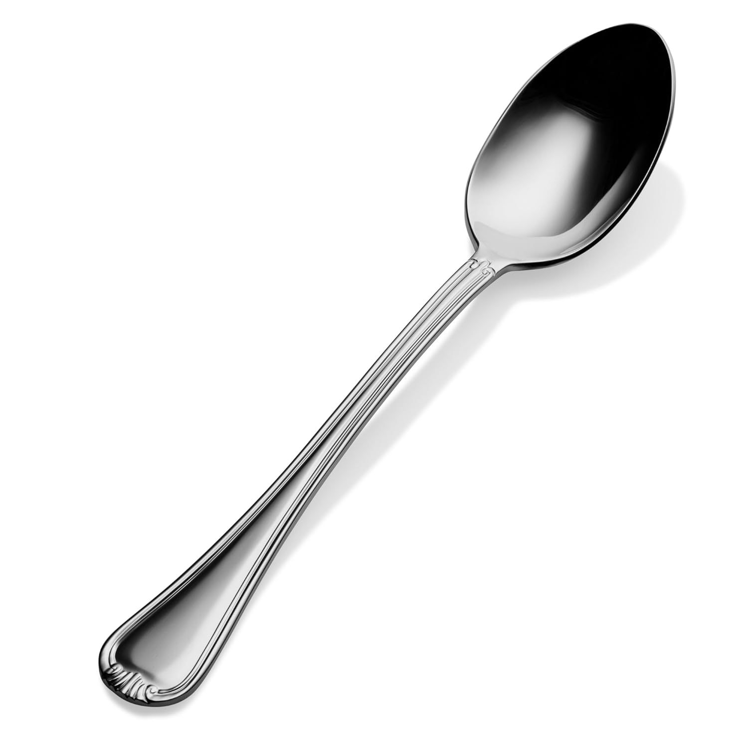 Bon Chef S904 Stainless Steel 18/8 Renoir Table Serving Spoon, 9-15/64" Length (Pack of 12)