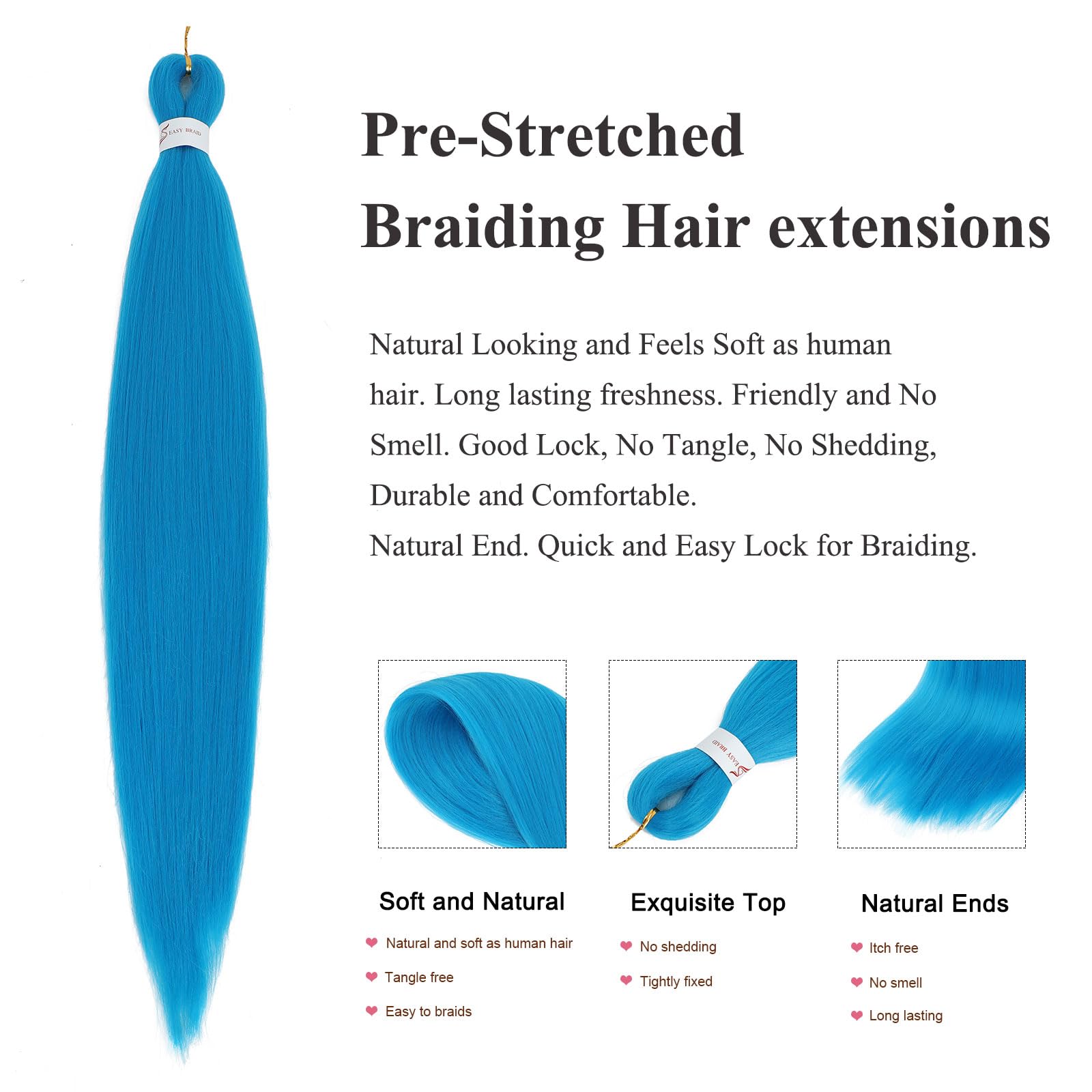 Easy Braid Pre stretched Braiding Hair Extensions - Image 3