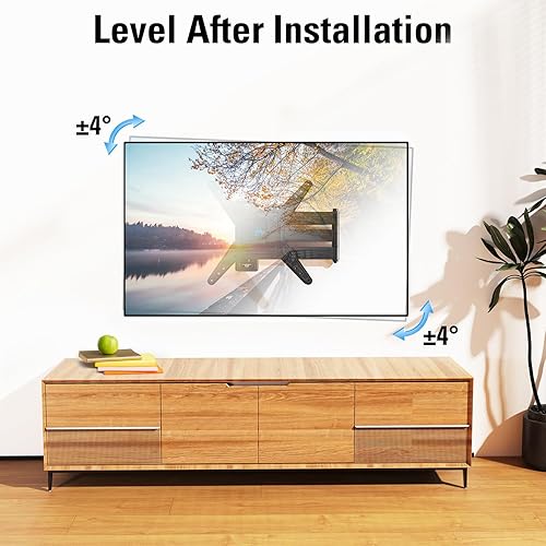 Miniatura 7 de Mounting Dream Soporte de pared para TV de brazo largo para la mayoría de televisores de 26 a 65 pulgadas, soporte de TV de extensión de 30 pulgadas