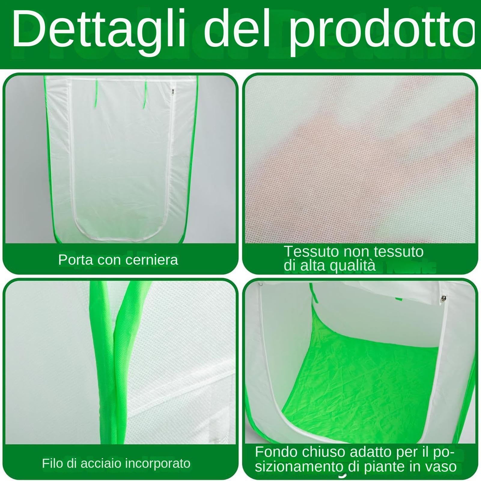 Generico Coperture Invernali per Piante Telo Ombreggiante con Design Pop