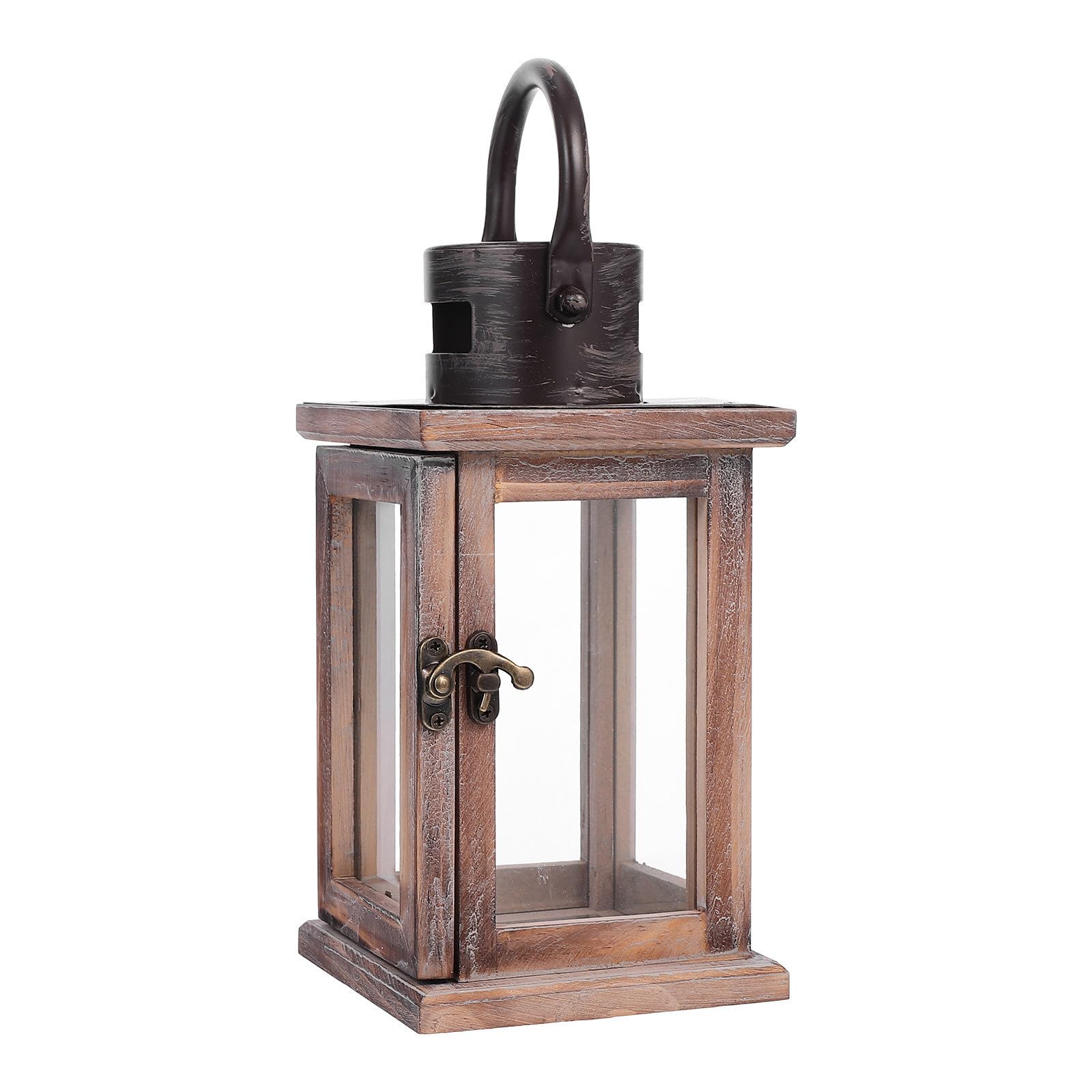 Chandelier en bois massif rétro : bougeoir chic de table style campagnard