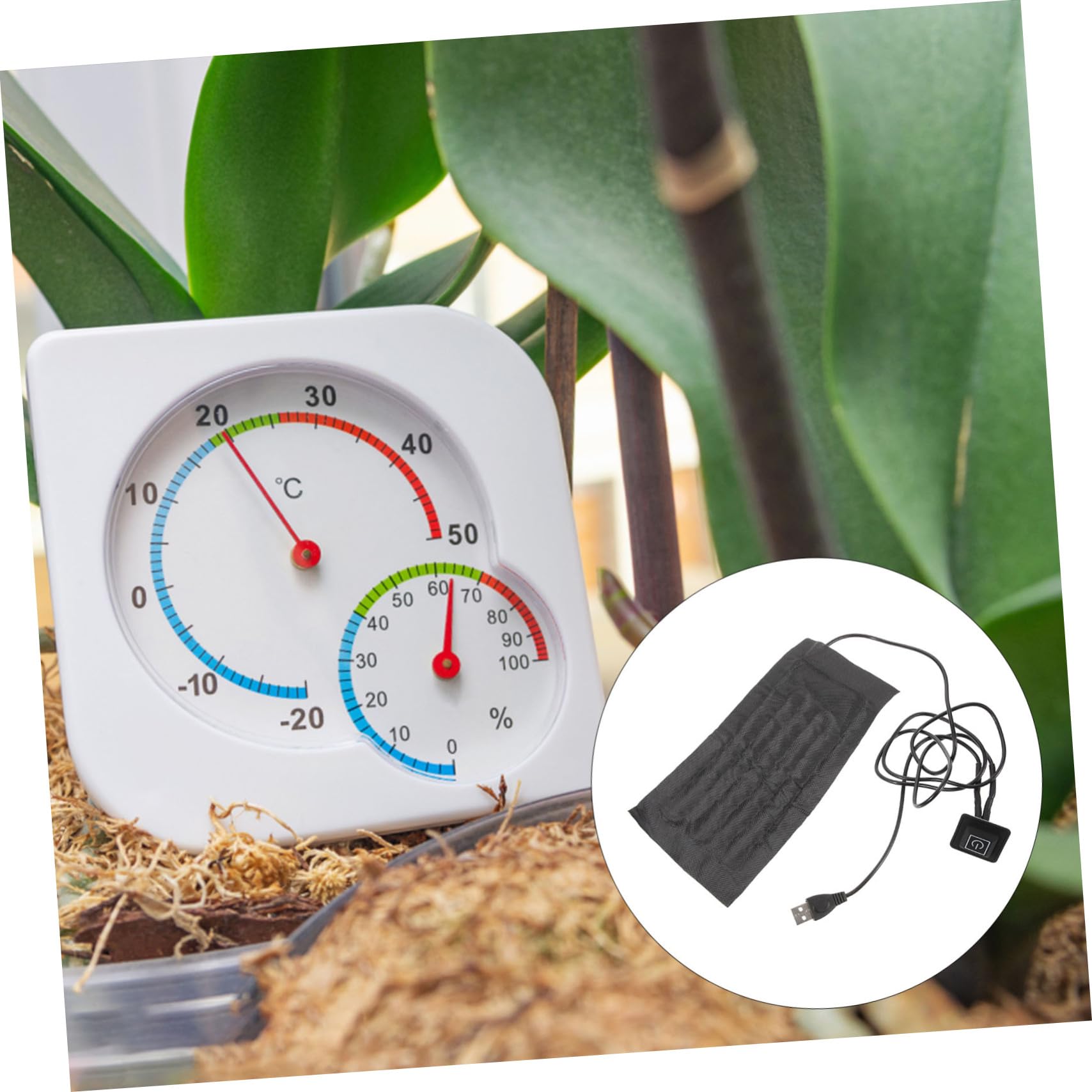 TOYANDONA 5 Stück Heizmatte für Pflanzen Einstellbare Heizmatte für Setzlingen USB für Gewächshäuser und Aquarien Einfache Handhabung