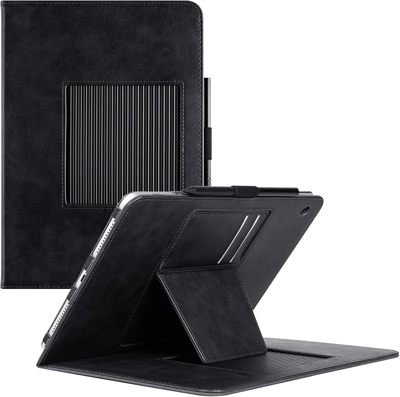 Case for Wacom MovinkPad 11 Tablet,Rock Black | Multiple-Angles Viewing Stand,Premium PU Leather Protective Cover, with Pen Holder Loop