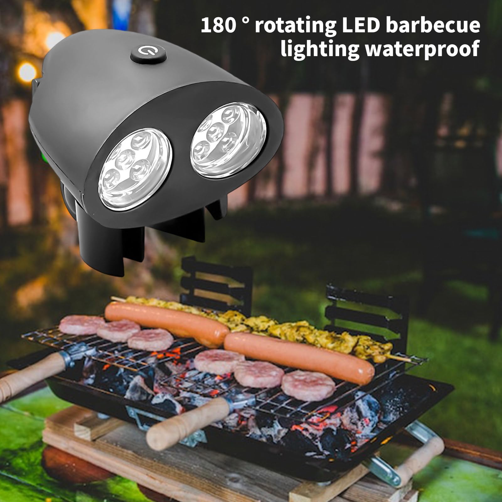 Lampada da barbecue rotante resistente alle alte temperature per la griglia notturna Caratteristica Abbagliamenti Luci LED resistenti alle intemperie Lampada da barbecue resistente alle intemperie