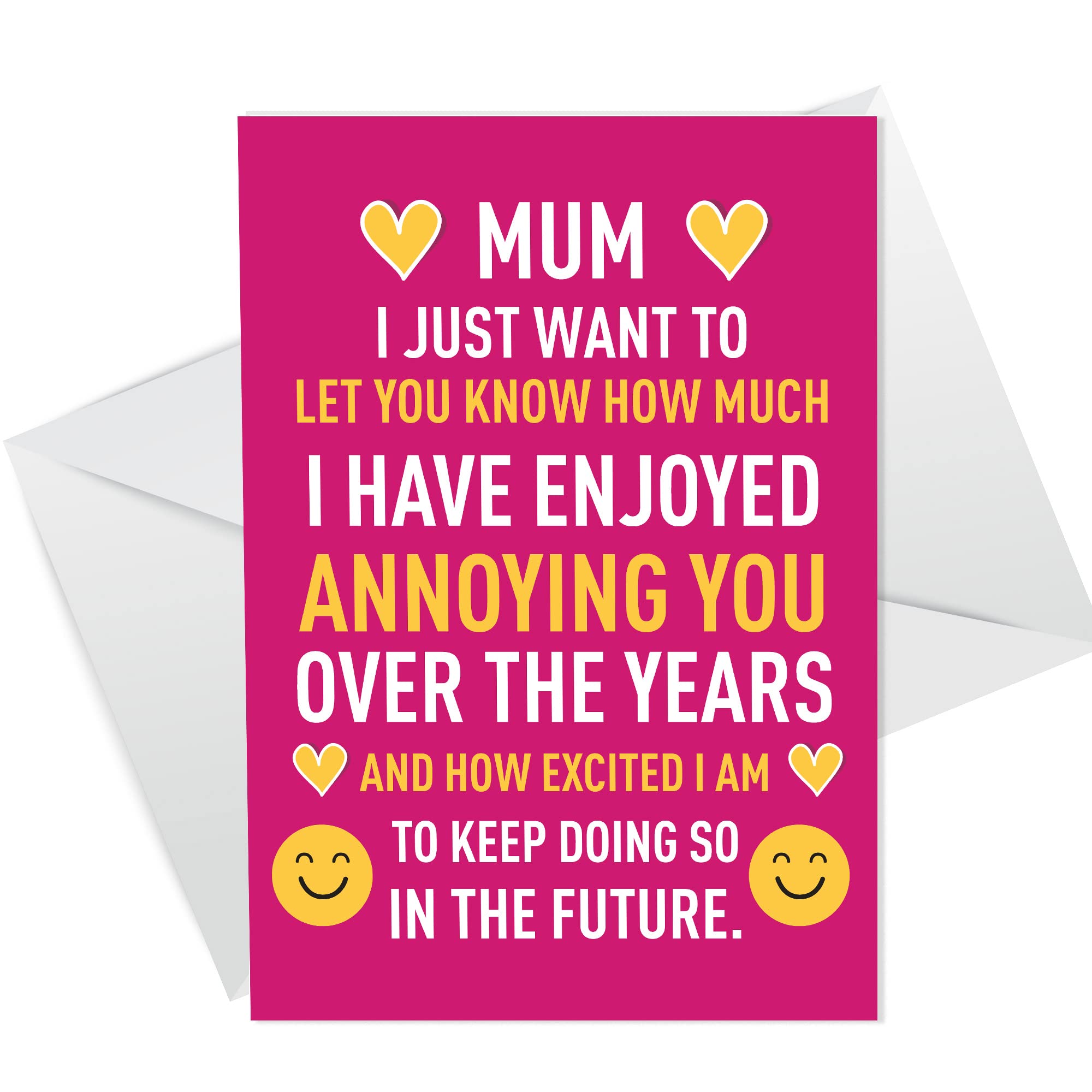 Funny Joke Mothers Day Card For Mum From Daughter Son Rude Card For Her