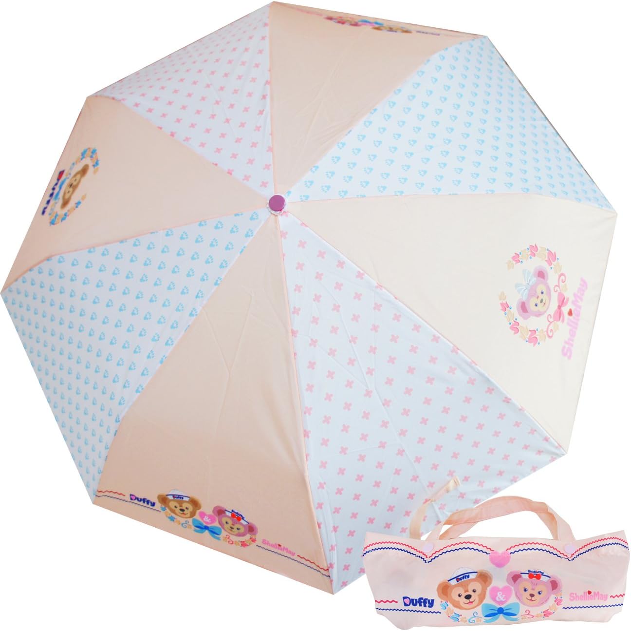 ディズニー Disney ダッフィー シェリーメイ 折りたたみ傘 非売品おまけ付き 香港 Hkdl 海外ディズニー限定 ディズニー Disney ダッフィー シェリーメイ 折りたたみ傘 非売品おまけ付き 香港 Hkdl 海外ディズニー限定