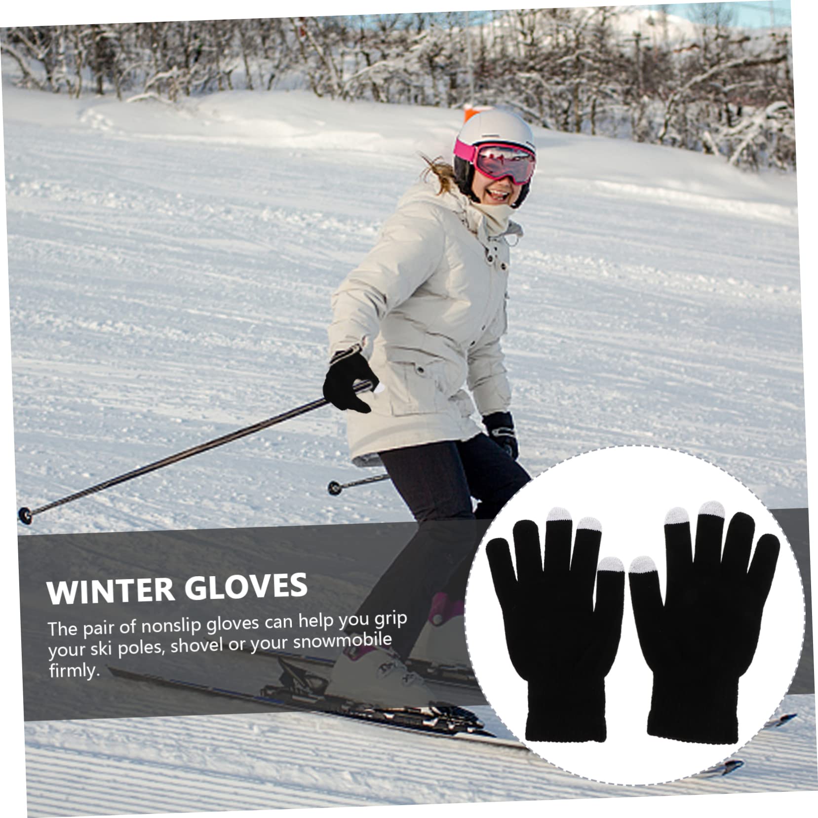 FRCOLOR Guanti Touch Screen Caldo Touchscreen Schermo Tocco Ciclismo Guanto Termico Thermal Gloves White Gloves Guanti Caldi Guanti Di Copertura Completi Maglieria