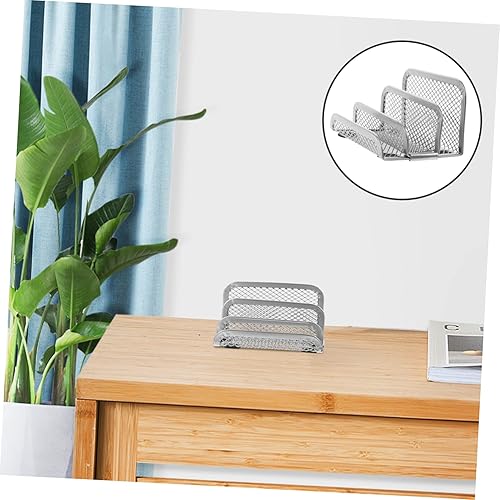 Miniatura 3 de Tofficu Estante de archivos de rejilla de cartas, organizador de libros de escritorio, soporte de carpeta de archivos, organizador de carpetas de