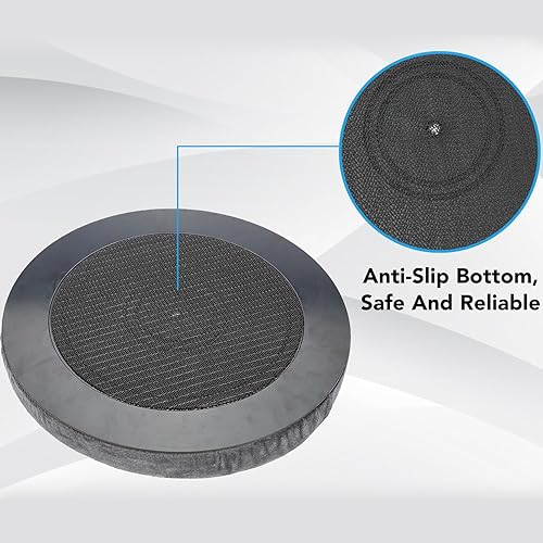 Miniatura 4 de Cojín giratorio para asiento de automóvil, rotación de 360 grados, antideslizante, conveniente para sentarse o estar de pie desde el automóvil,