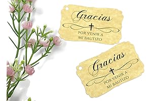 Baptism Tags - 40 Pack, Acrylic Laser Cut Favor Tags - Acrylic...