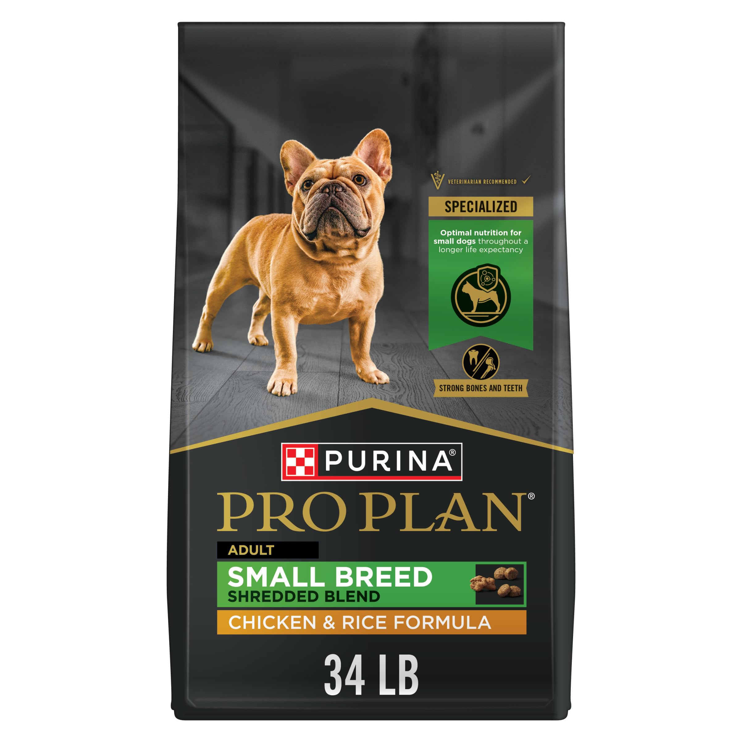Purina Pro Plan Small Breed Dog Food Shredded Blend