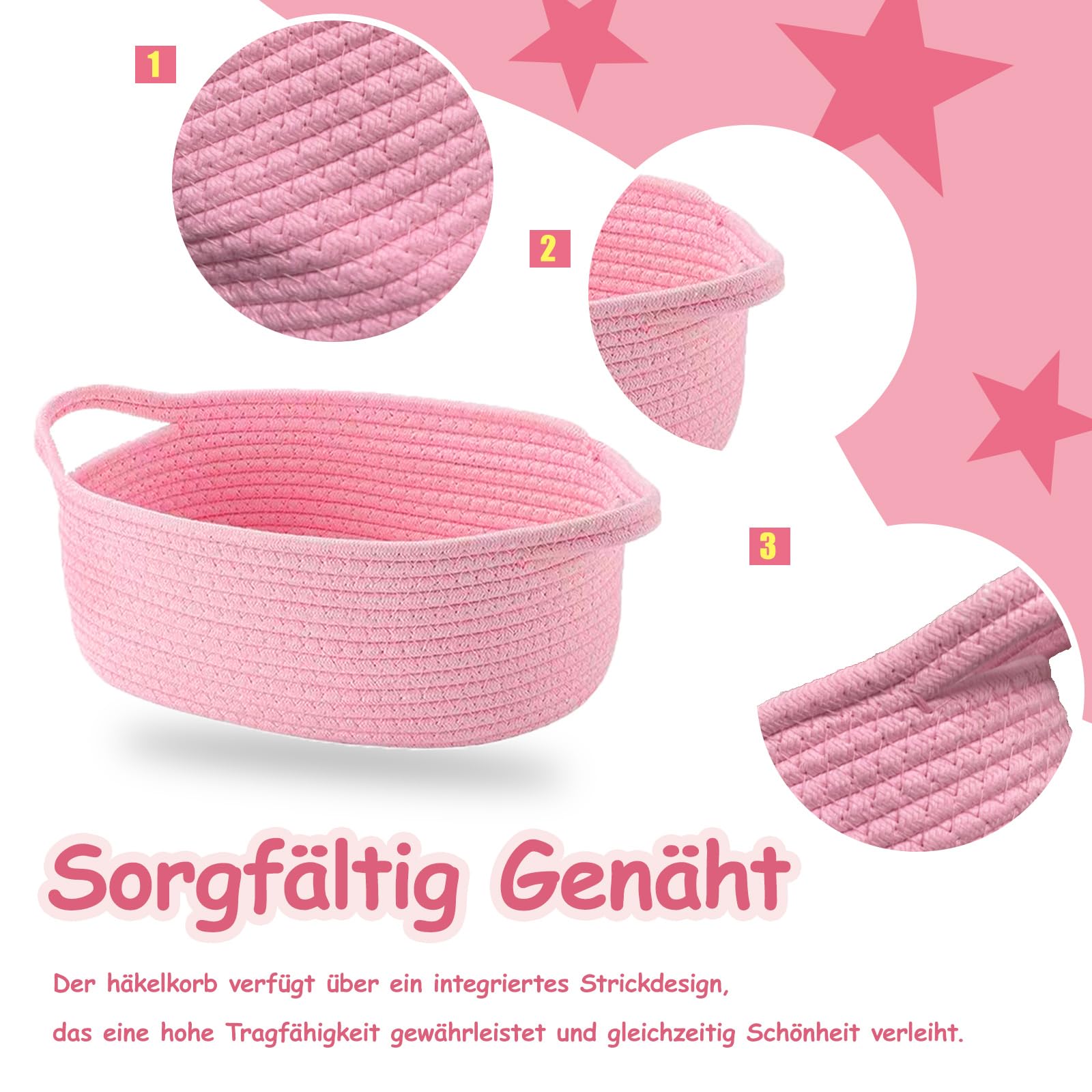 Panier Cadeau, Lot de 1 Paniers Cadeaux, 30 x 20 x 12 cm Panier Cadeau Vide, Vide à Garnir, Tressé Avec Sacs Cadeaux et Rubans, pour Diverses Fêtes, Vacances, Mariage, Cadeau de Fête (Rose)