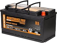 Vista 7 de Batería automotriz AGM de arranque y parada de tamaño grupal 24F, batería recargable de coche 12V 70Ah, 710 CCA, 120 RC