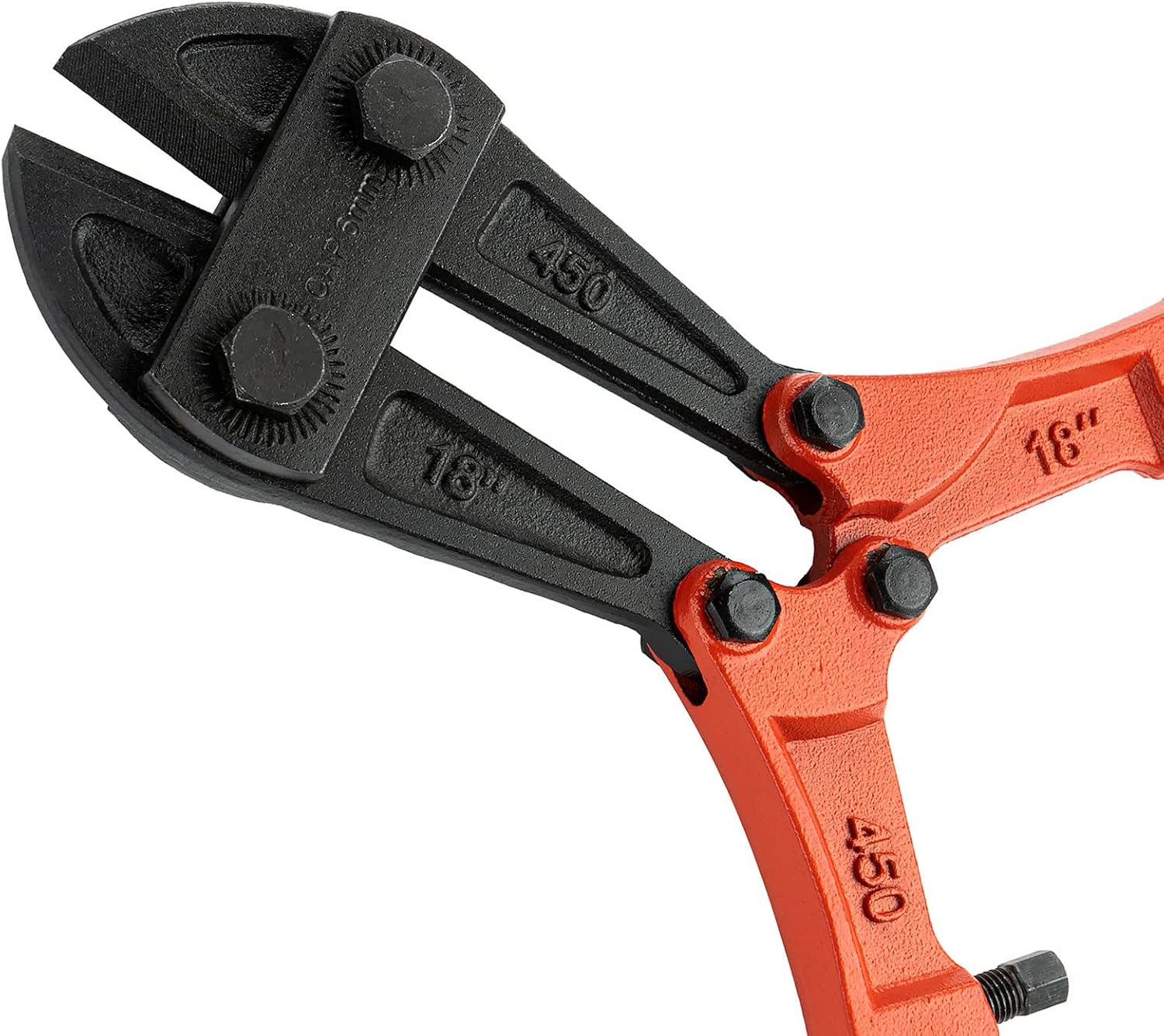 Jetech 18 Inch Bolt Cutter with Heavy Duty Heat-Treated Cr-Mo Alloy Steel Blades and Ergonomic Rubber Grip Handle for Steel Wire, Metal Rod