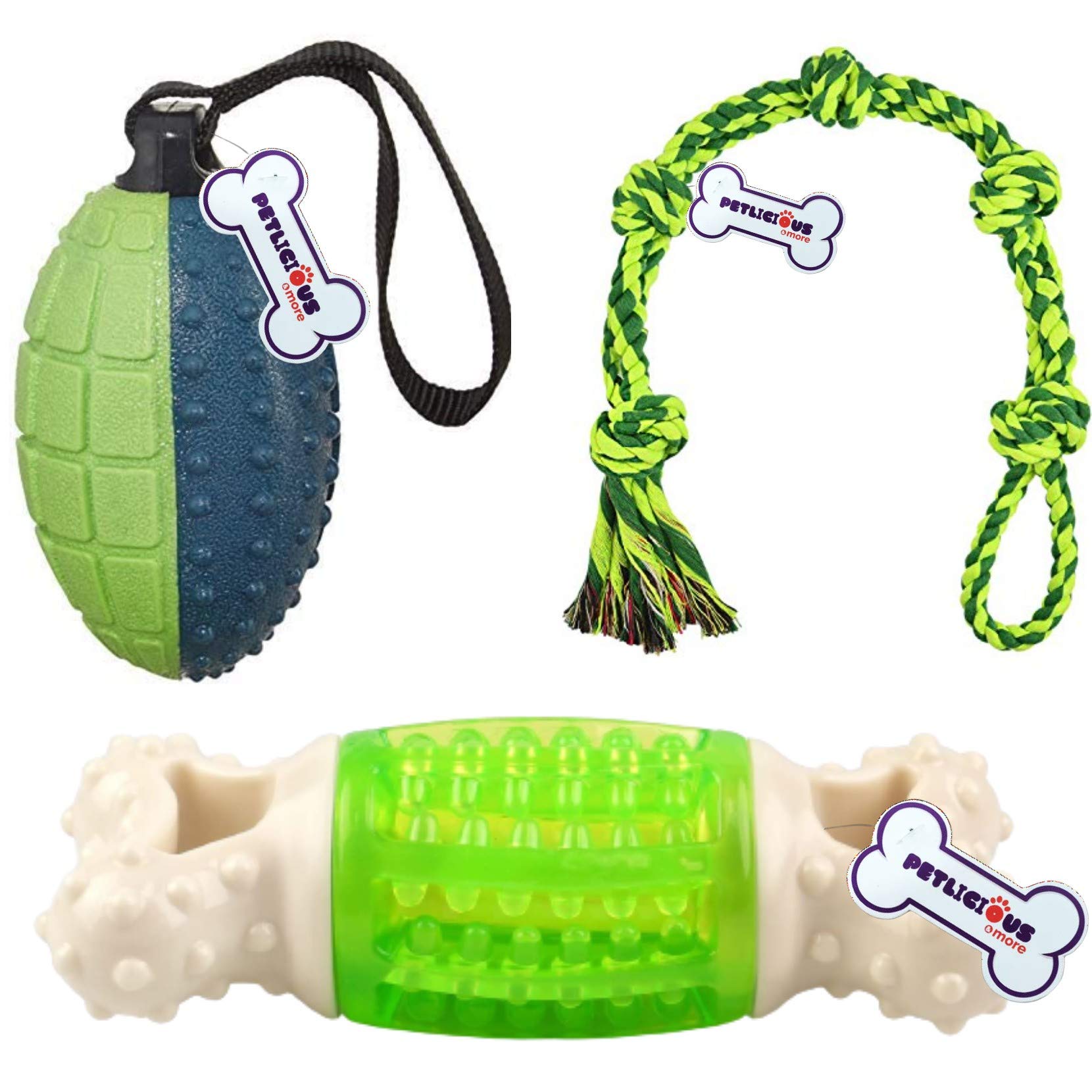 Petlicious & More® Royal Dogs Squeaky & Large Dog Chew Toy Combo for Young Dogs & Puppies (Color May Vary, Pack of 3) (B08MCJJ77T) Amazon Price History, Amazon Price Tracker